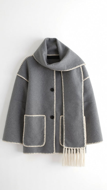 Catherine Kontrastbesetzte Schaljacke 2