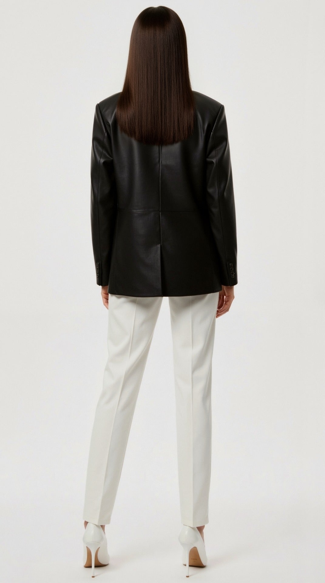 Catherine Oversized Lederblazer 1
