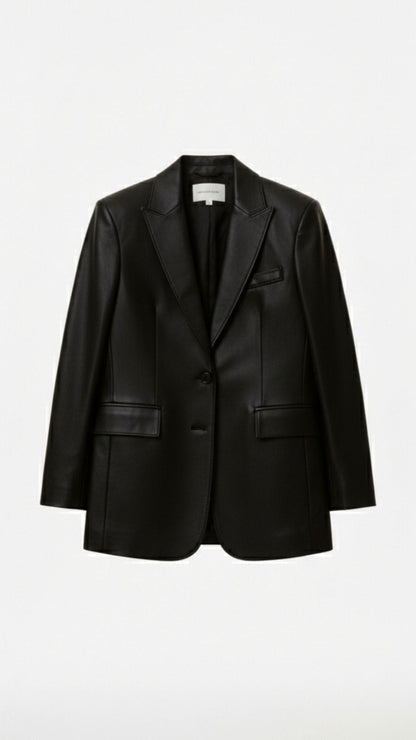 Catherine Oversized Lederblazer 2