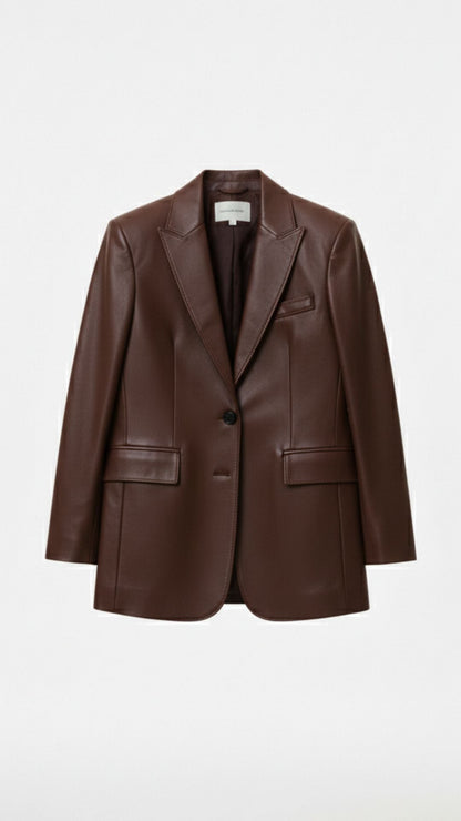 Catherine Oversized Lederblazer 5