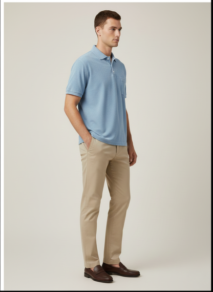 Bahamas Classic Himmelblau Poloshirt - Business Casual Look