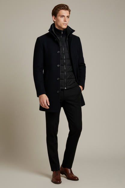 Tim Royal Herren Mantel - Wärmender Luxus für Wintertage