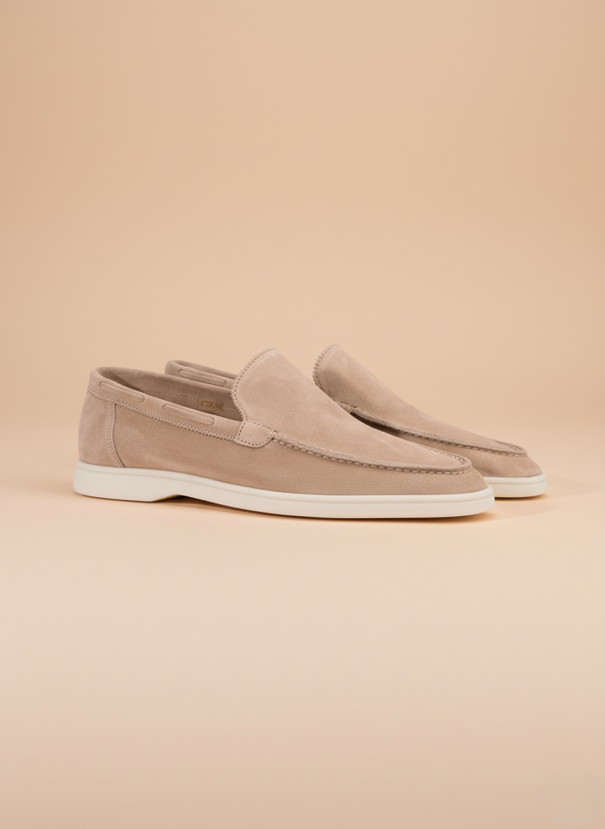 Hellbeige Yacht-Loafer - Mit angenehmer Passform