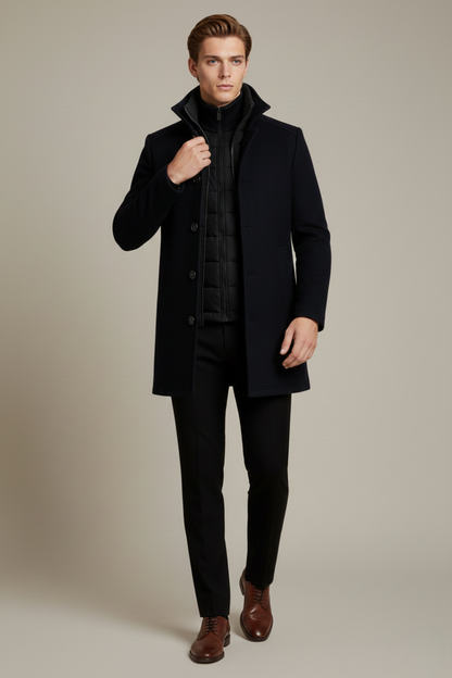 Tim Royal Herren Mantel - Wärmender Luxus für Wintertage