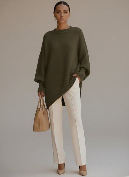 Lorena Majestic Oversized Pullover - Seidige Eleganz