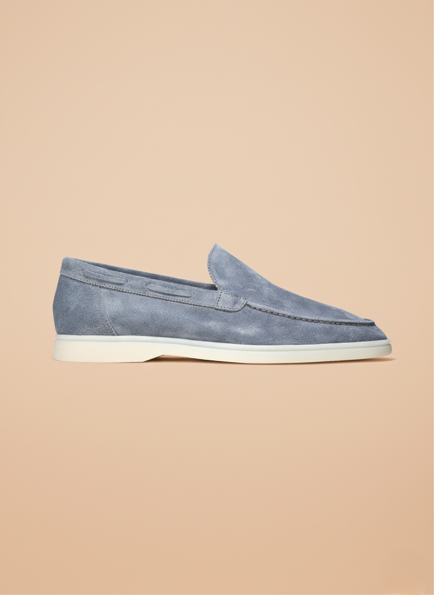Elegante Hellblaue Yacht-Loafer - Angenehm und Weiche Passform