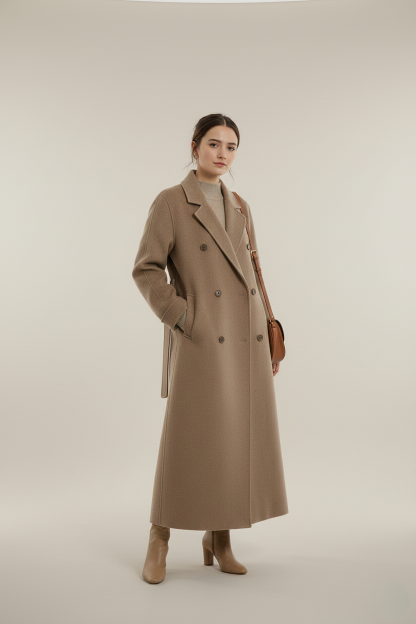 Loredana luxuriöser Wintermantel Damen - Warmer Mantel für kalte Wintertage