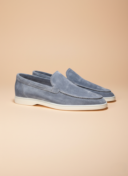 Elegante Hellblaue Yacht-Loafer - Angenehm und Weiche Passform