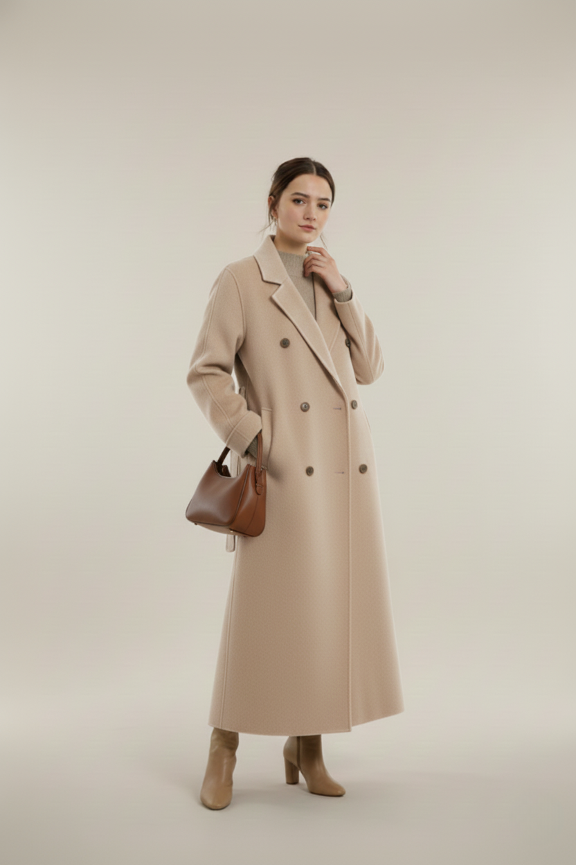 Loredana luxuriöser Wintermantel Damen - Warmer Mantel für kalte Wintertage