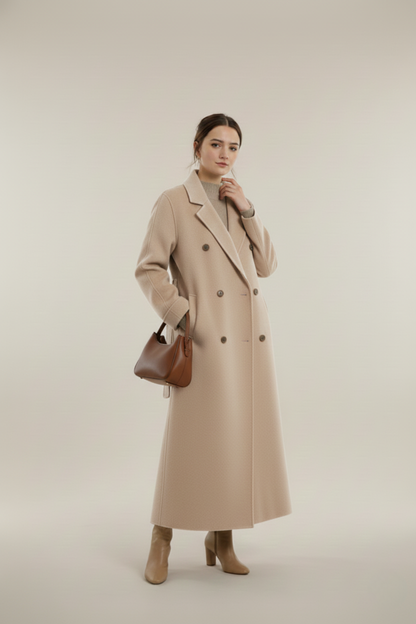 Loredana luxuriöser Wintermantel Damen - Warmer Mantel für kalte Wintertage