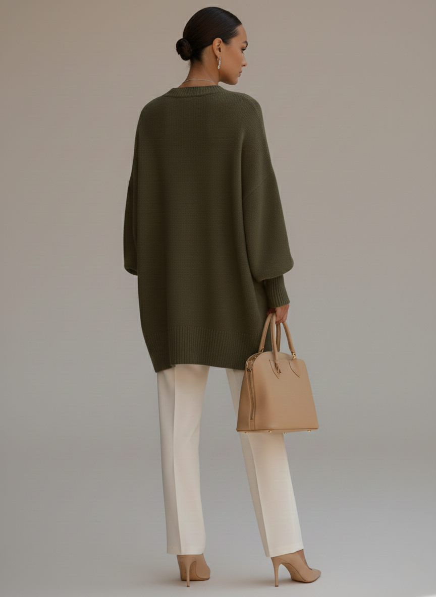 Lorena Majestic Oversized Pullover - Seidige Eleganz