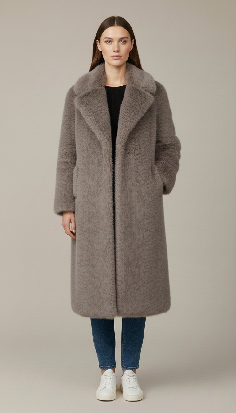 Sarah Lange Jacke - Aus Kunstpelz