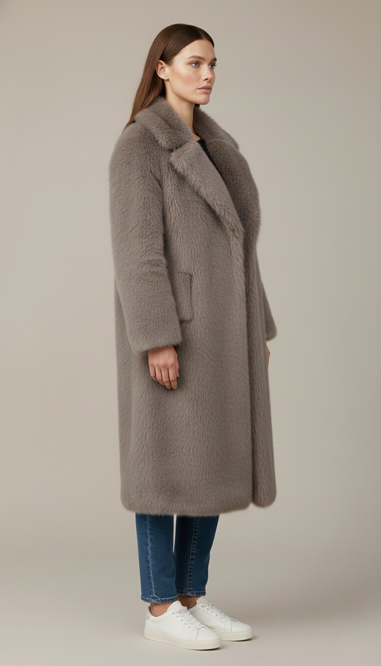 Sarah Lange Jacke - Aus Kunstpelz