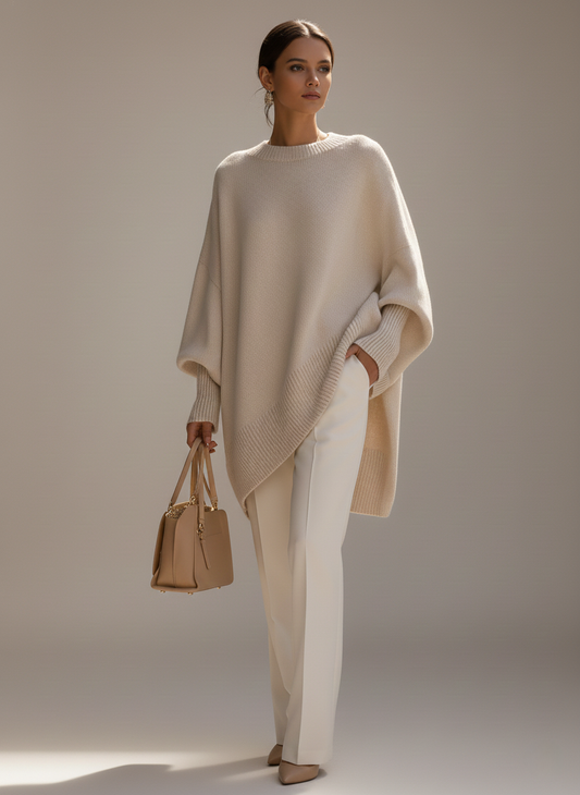Lorena Majestic Oversized Pullover - Seidige Eleganz