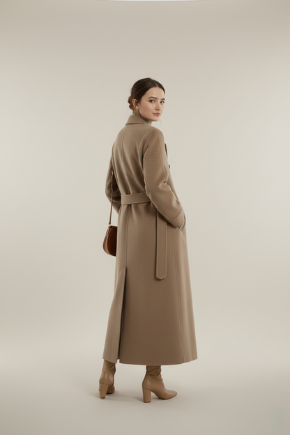 Loredana luxuriöser Wintermantel Damen - Warmer Mantel für kalte Wintertage