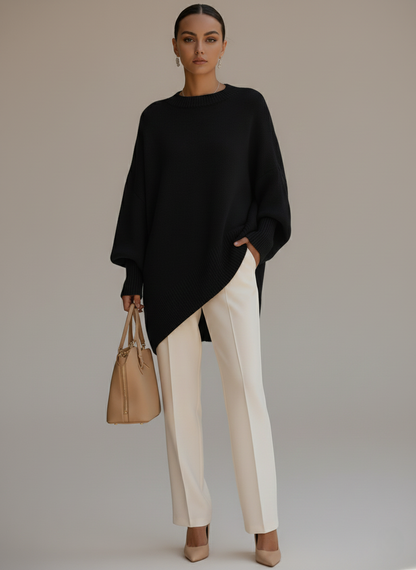 Lorena Majestic Oversized Pullover - Seidige Eleganz