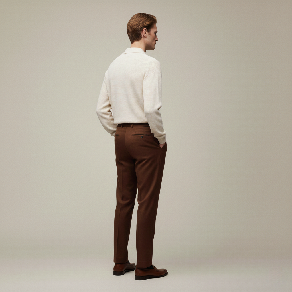 Felix Premium Strickpullover - Langarm mit Polo Kragen