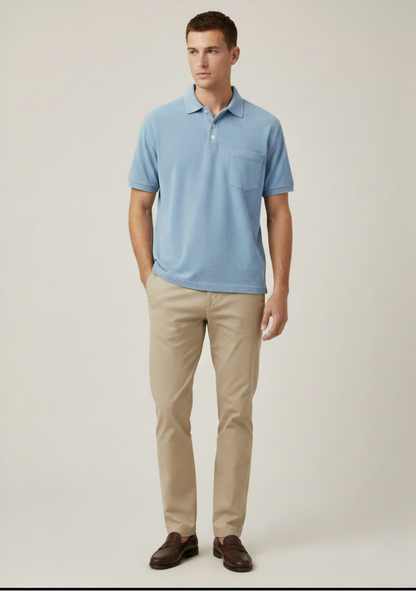 Bahamas Classic Himmelblau Poloshirt - Business Casual Look