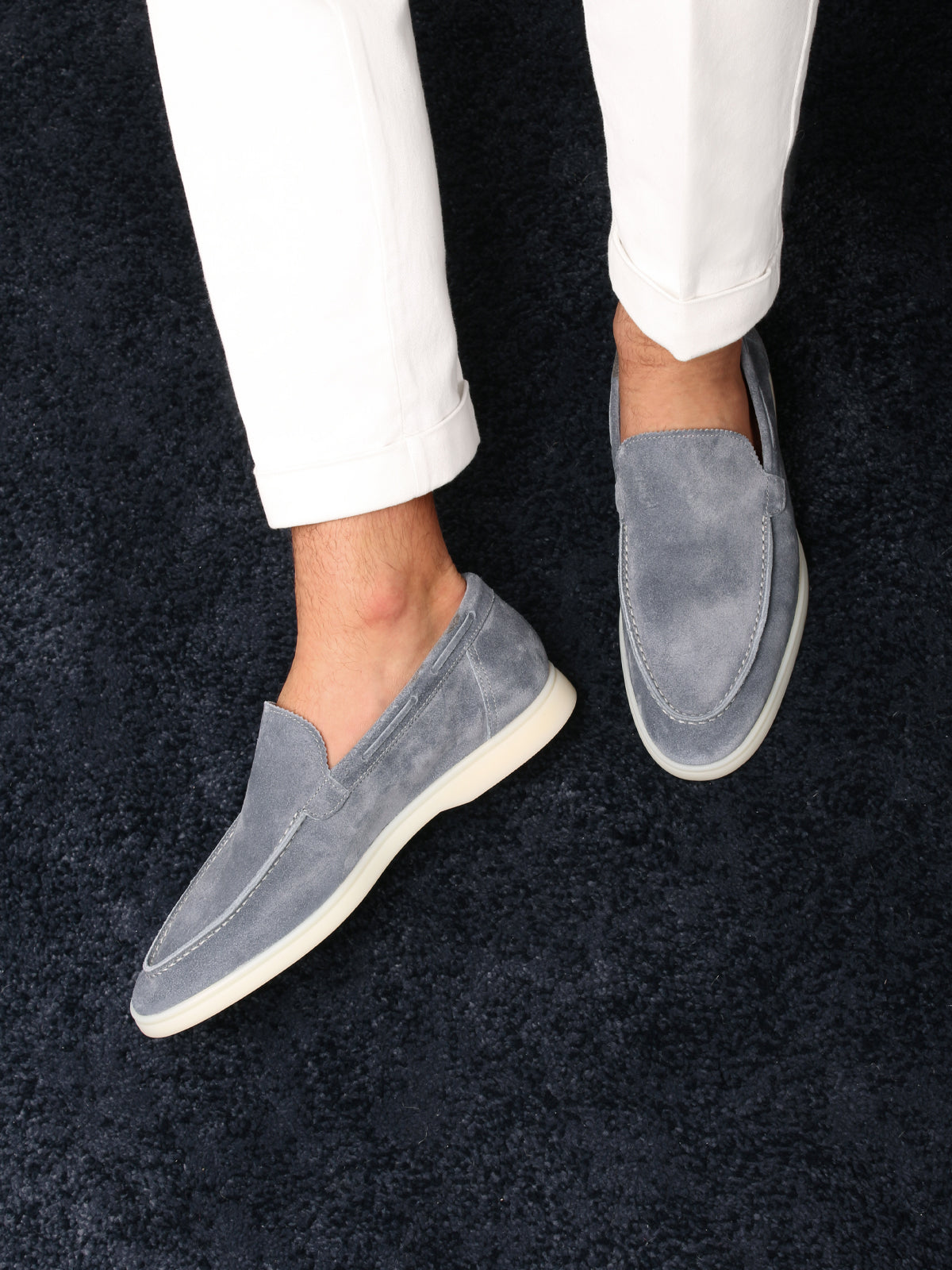 Hellblaue Yacht-Loafer 1